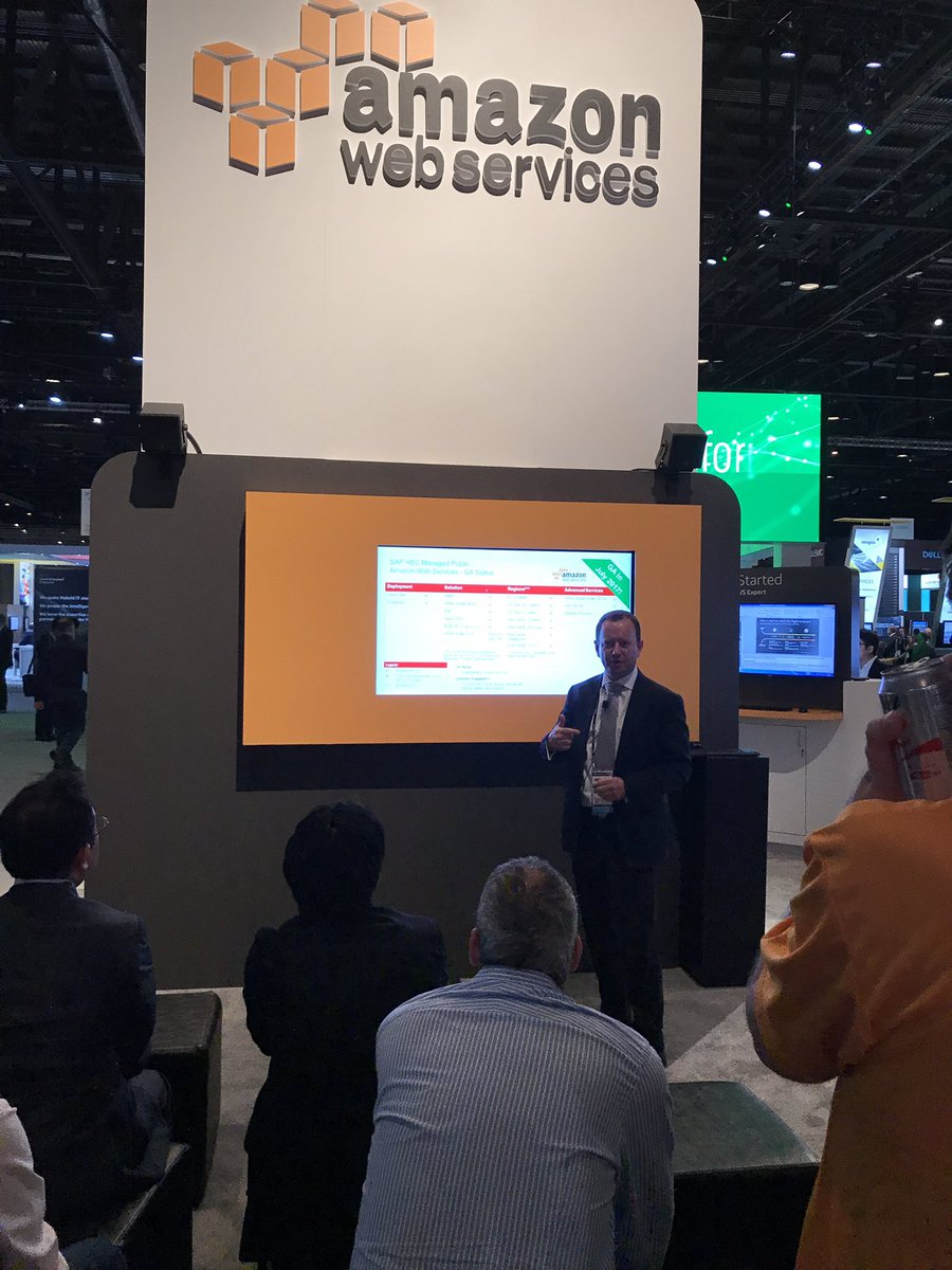 BenLingwood's tweet image. Just announced at #sapphirenow HANA Enterprise Cloud #SAPHEC planned GA for deployment in AWS in July!