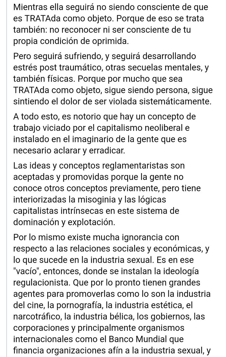 TradxAbolicion's tweet photo. ¿Por qué la prostitución no es trabajo? Del muro de Abolicionismo o Barbarie, escrito por @varst17 https://t.co/x6XWA7tUvk https://t.co/bT6CCZnMCw