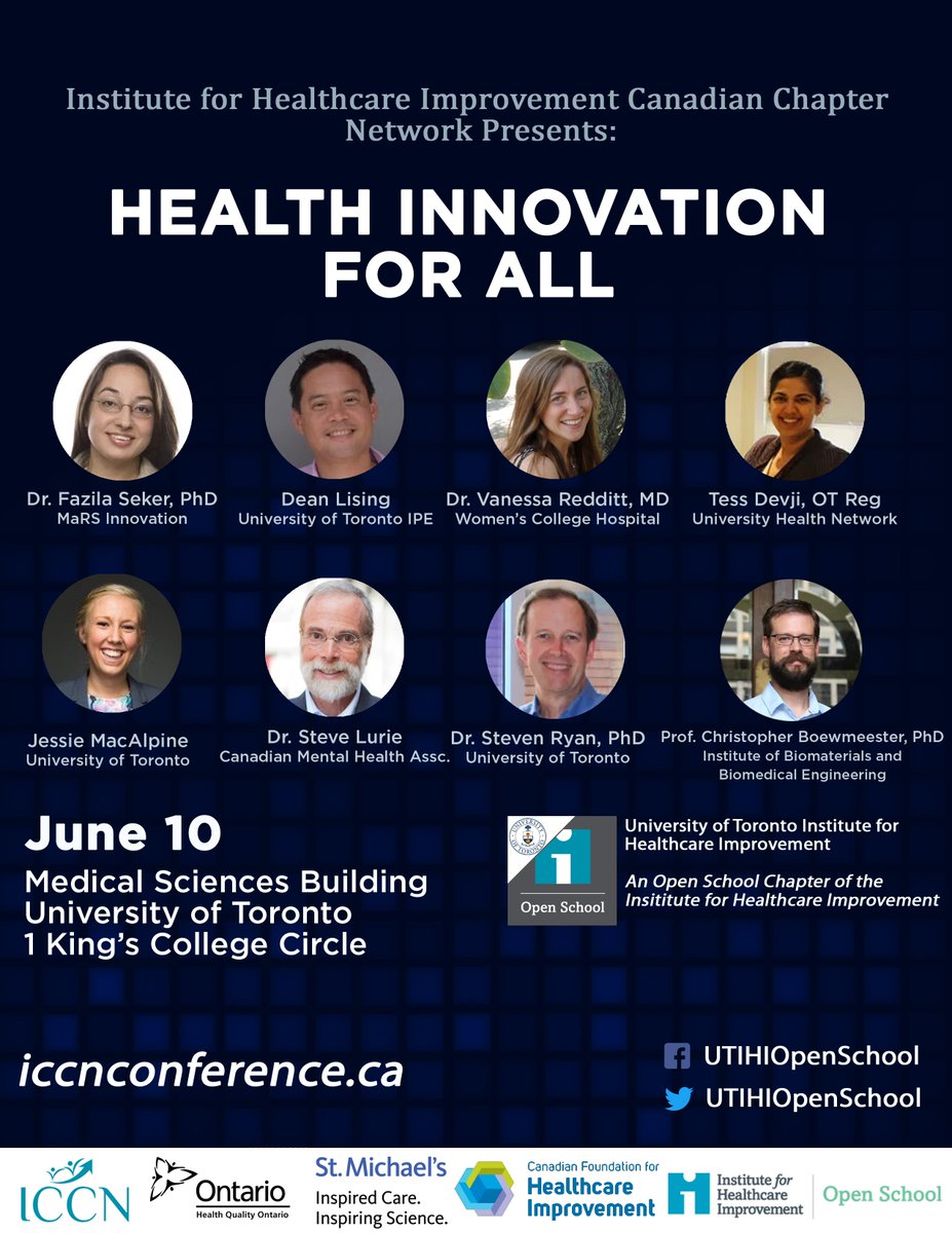 UTIHIOpenSchool's tweet photo. REGISTER NOW for the HEALTH INNOVATION FOR ALL conference to listen to these renowned professionals! 

https://t.co/6jVyonrmcY

#HI4All https://t.co/nQ3RvAuKrw