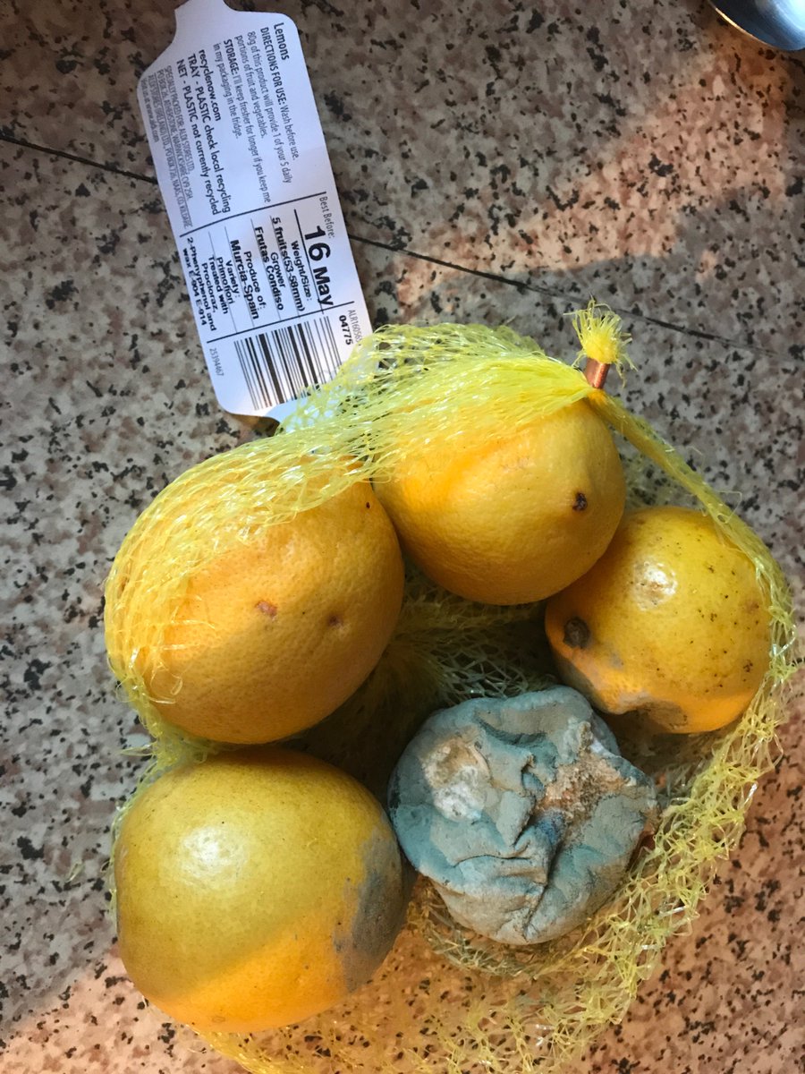 AliceNuala's tweet photo. Not happy to find the lemons I bought on Saturday beyond rotten. @AldiUK won't be buying fruit and veg from you again https://t.co/N460dz4wsP