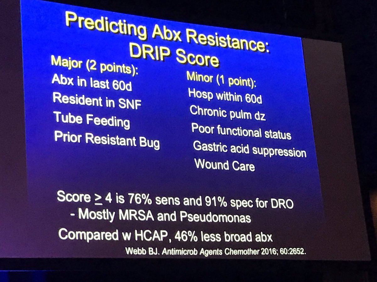 eebeejeebee's tweet photo. Dr. Greg Moran discusses when to tx empirically for drug resistant PNA https://t.co/2eFTjTvS5k