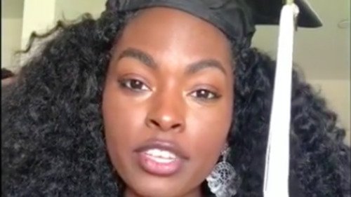 blackvoices's tweet image. College grad remixes @kendricklamar song in salute to her higher ed hustle huffp.st/YtsMLmc