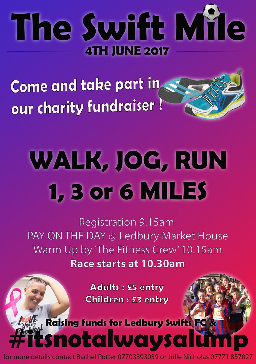 rachelpotte's tweet photo. @LedburySwifts @HerefordshireFA  #itsnotalwaysalump @HUFCCommunity  please share, lets help raise funds for our club &amp; this amazing charity. https://t.co/O5S4SLRC5g