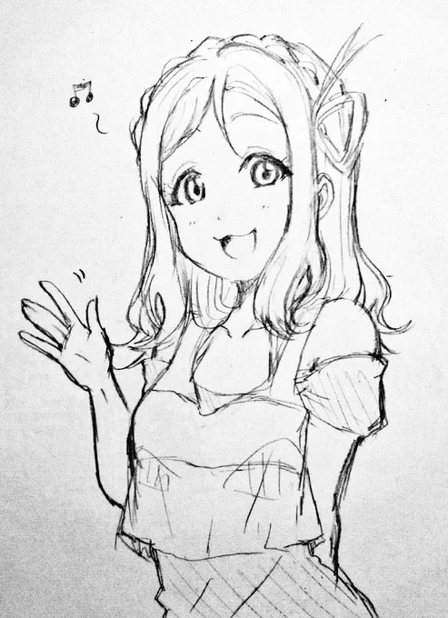 トリオと鞠莉ちゃん

甘くて可愛い感じの曲になるのかな?と、想像してみたり。 