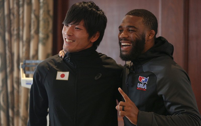 VIDEO: <a href="/BeattheStreets/">Beat the Streets Wrestling</a> Streets Benefit - Team USA🇺🇸 vs. Team Japan🇯🇵 Press Conference go.teamusa.org/2qpfh1P