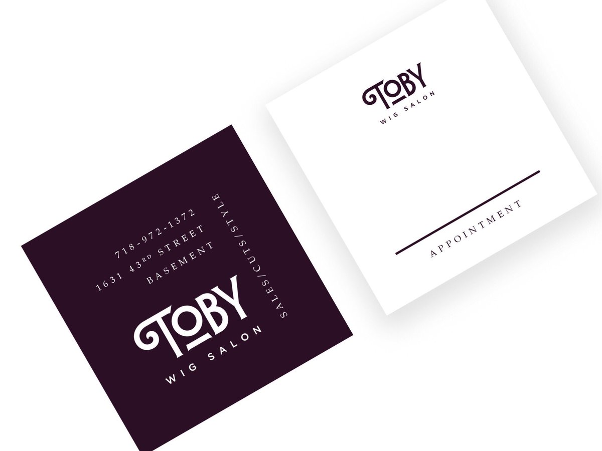 yp_designs's tweet photo. Branding for TOBY wig salon. 
Elegant and trendy, just the right balance. https://t.co/vIGqcxs2qh