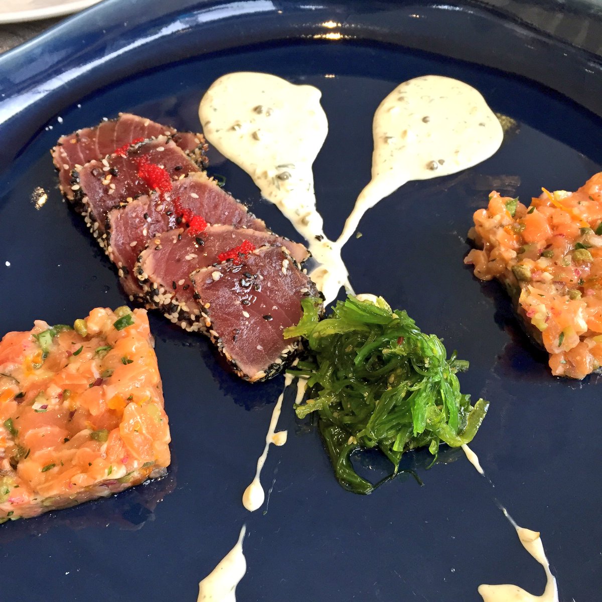 RobiMangia's tweet photo. A few items from the great Mother's Day tasting menu @LoureiroHelena @Portus360MTL 👌🏼 Quality Portuguese cuisine ! https://t.co/ZfmIB0W4xz