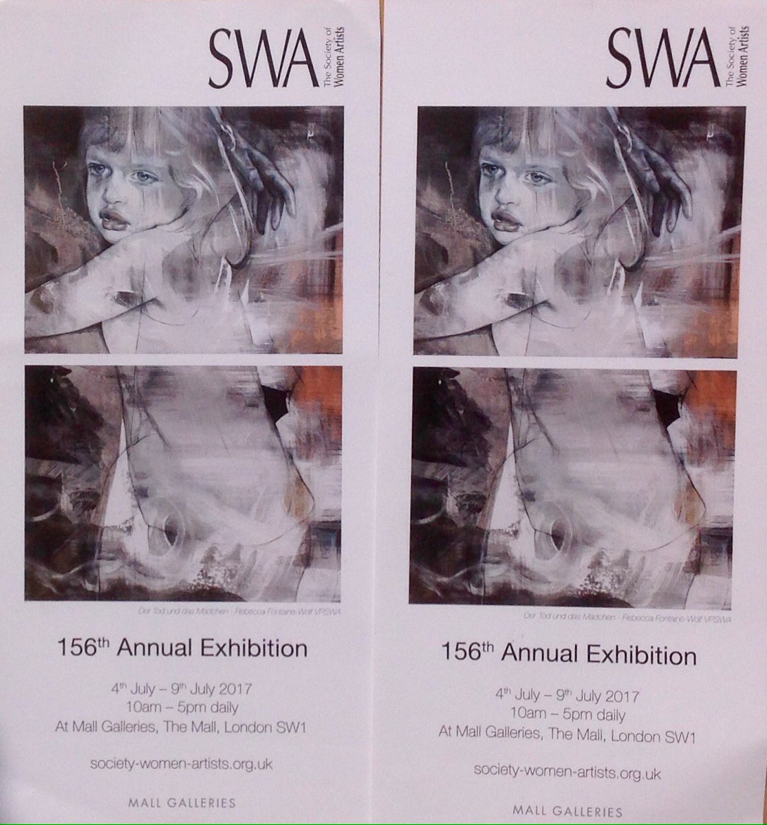 bearprintstudio's tweet image. Four pen and ink drawings accepted for Society of Women Artist Exhibition at the Mall Galleroes London.