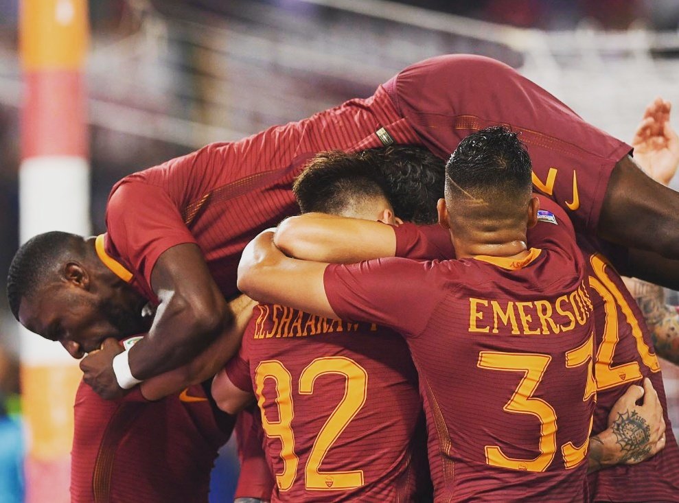 ToniRuediger's tweet photo. Graaaaaaaaande vittoria! 💛❤ #Hustle #DajeRoma #RomaJuve @OfficialASRoma https://t.co/3vSLtM8ZlD