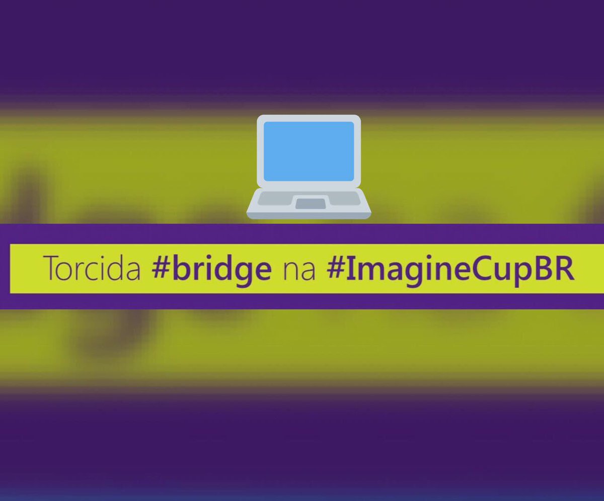 antoniavvieira's tweet photo. #Bridge #ImagineCupBr https://t.co/a4RBDzE5dk