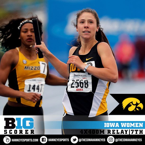 IowaXC_TF's tweet photo. The women tally 2 more points in the 4x4 to finish 7th with 54 points! #BigTenTF https://t.co/9LqIEoUANe