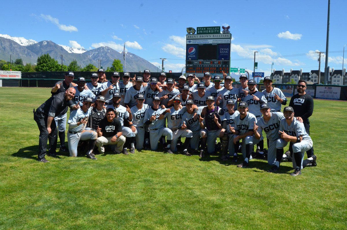 GCU_Baseball's tweet photo. For the second time in three seasons, the Lopes are @WACSports Champions! #LopesRising https://t.co/Ylsd7Nfsxr