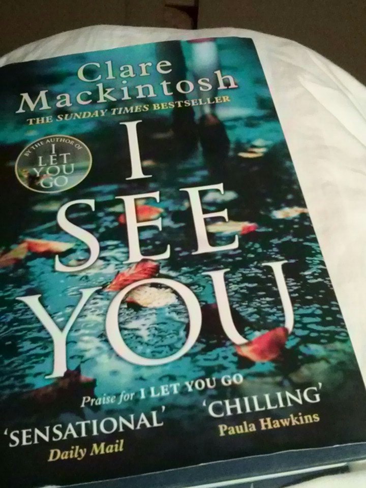 CoriJavid's tweet photo. Reading I See You by @claremackint0sh in bed... totally going to have nightmares but still can't stop reading https://t.co/UXdwaxmaae