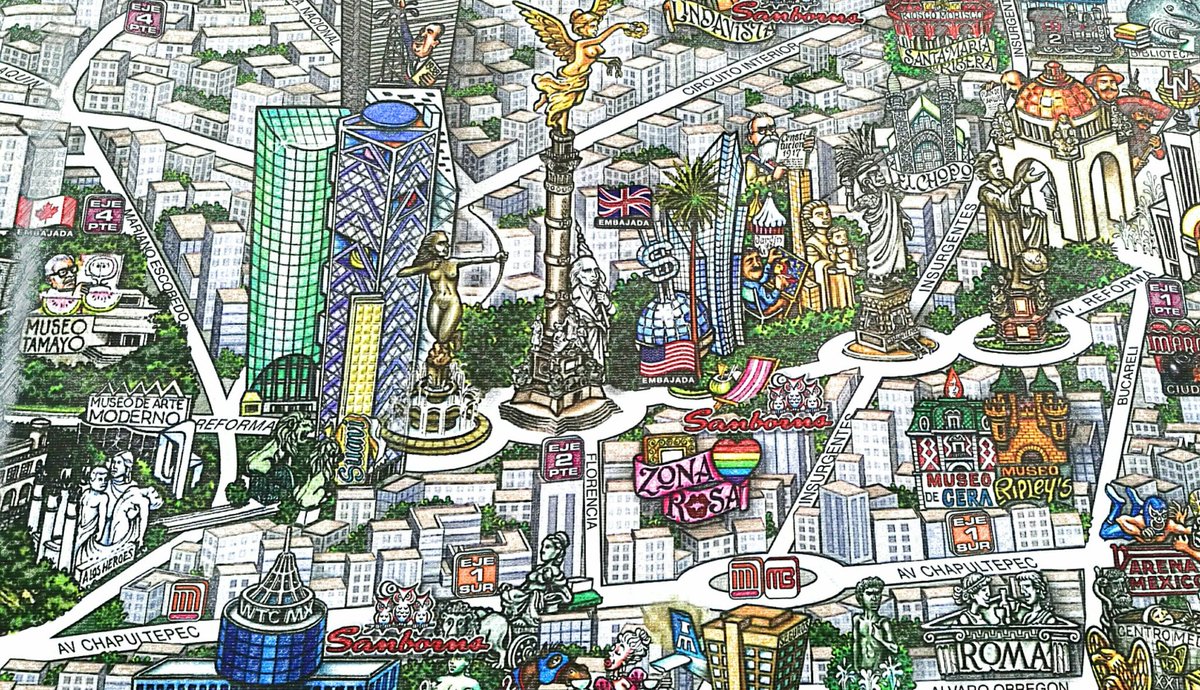 Así es la Juárez, 😉 les gusta este mapa de Jorge Escudero?