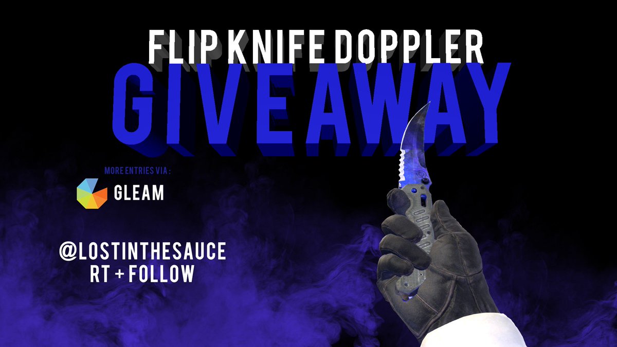 VenchuuR's tweet image. New Giveaway For a Flip Knife Doppler is up from myself and folks on @LostInSauceTeam #CSGOGiveaway enter here: gleam.io/KB0SZ/flip-kni…