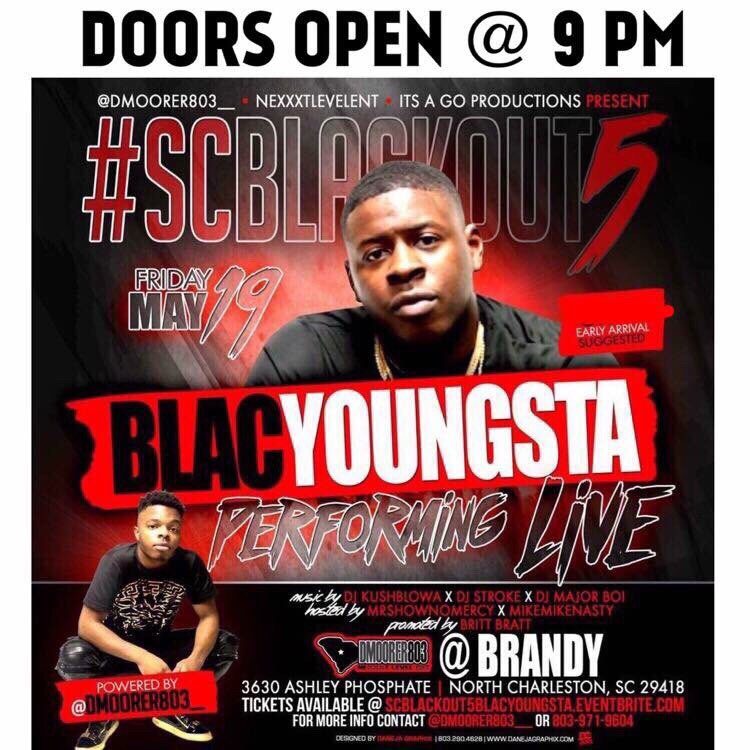 Lul_Bit4NOW's tweet photo. 5 Days Until Blac Youngsta Turn Charleston Up 🚨🔥 #ScBlackOut5 @dmoorer803__ https://t.co/v2ApF03B3l