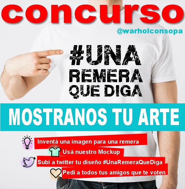 Warholconsopa's tweet photo. Arrancamos con el Concurso #UnaRemeraQueDiga para los Alumnos de 3ro y 4to año  #avuelodepajaro22 https://t.co/WAKqBRIv3O