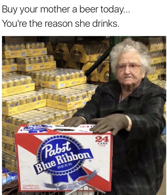 PabstBlueRibbon's tweet photo. Get your mom what she wants this Mother's Day #Pabst #HappyMothersDay https://t.co/Zd4DrkzoRq