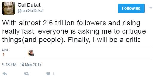 obrienfactor_'s tweet image. If only the part of @realGulDukat's frontal lobe that processes shame hadn't melted.