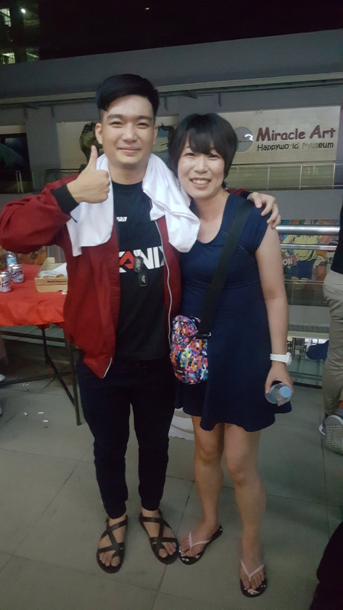 CaluaSEA's tweet photo. So fun with @akanester. Hope i can see u in next tourney! ☺ https://t.co/znTTjKwrVw