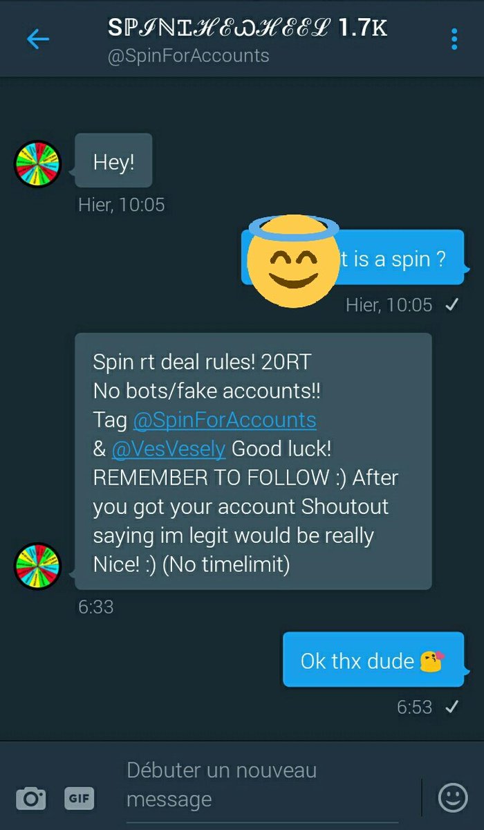 FrenchGOver's tweet image. Only 20 RT Plz
Follow them : @VesVesely &amp;amp; @SpinForAccounts
Thnx if you help me 😊