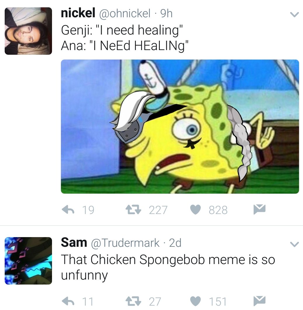 Sam On Twitter That Chicken Spongebob Meme Is So Unfunny