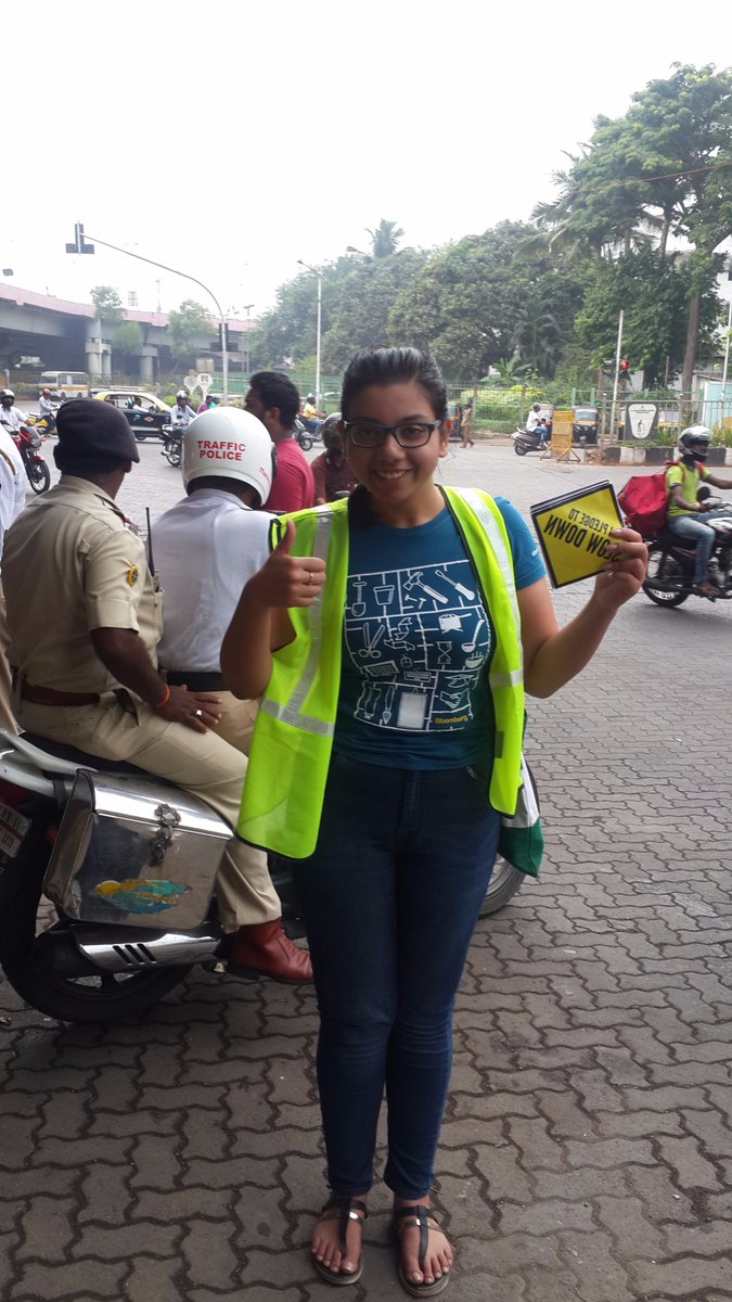 RoadWoes's tweet photo. Getting motorists to #slowdown and comply with #roadsafety laws in Mumbai @UNGRSW @MumbaiPolice or the Yamraj will come! https://t.co/2F6BZ8xMv1