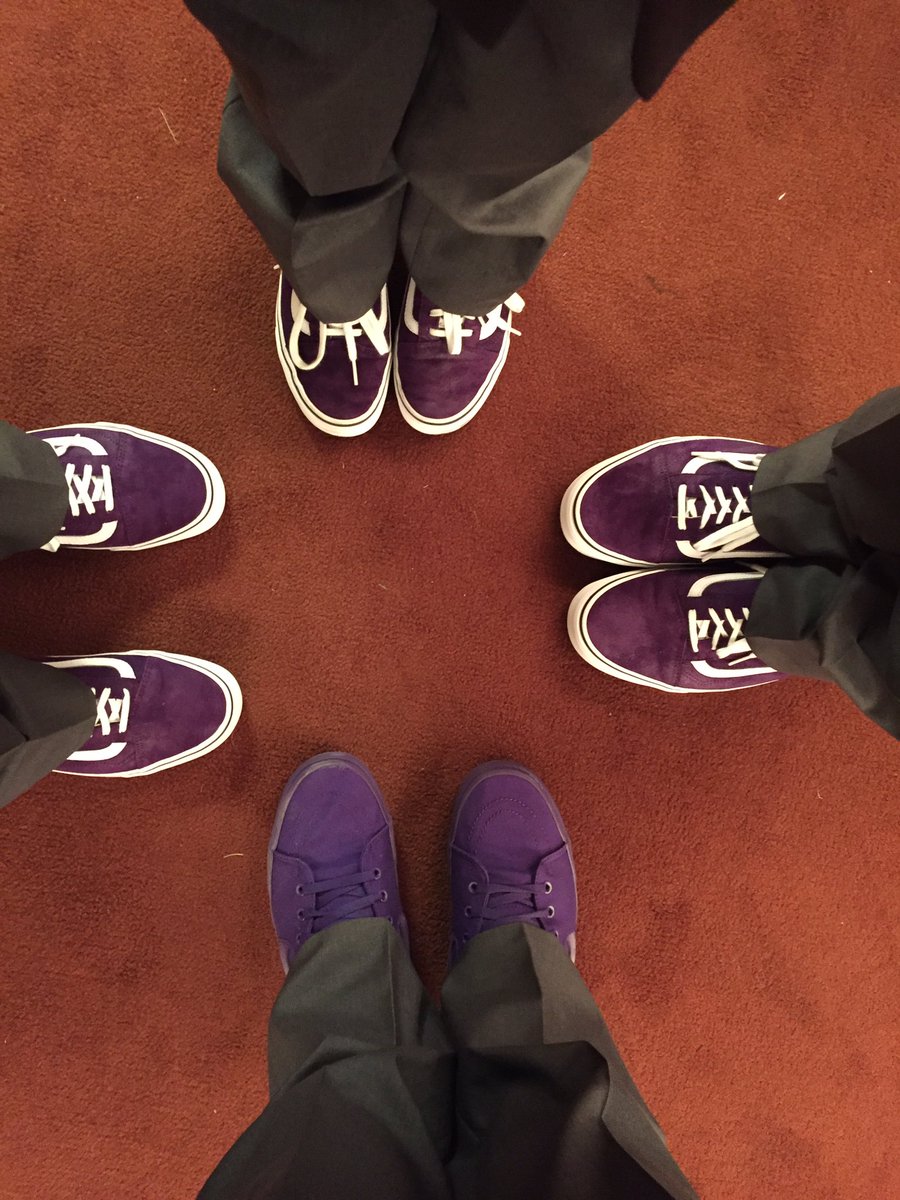 thejamiewells's tweet photo. @journeys thanks for the #purple @VANS_66 for me and my groomsmen. Shout out to store 1049 for the help! #teamwells2017 #allthestyle https://t.co/dZ3Hhh7dnF
