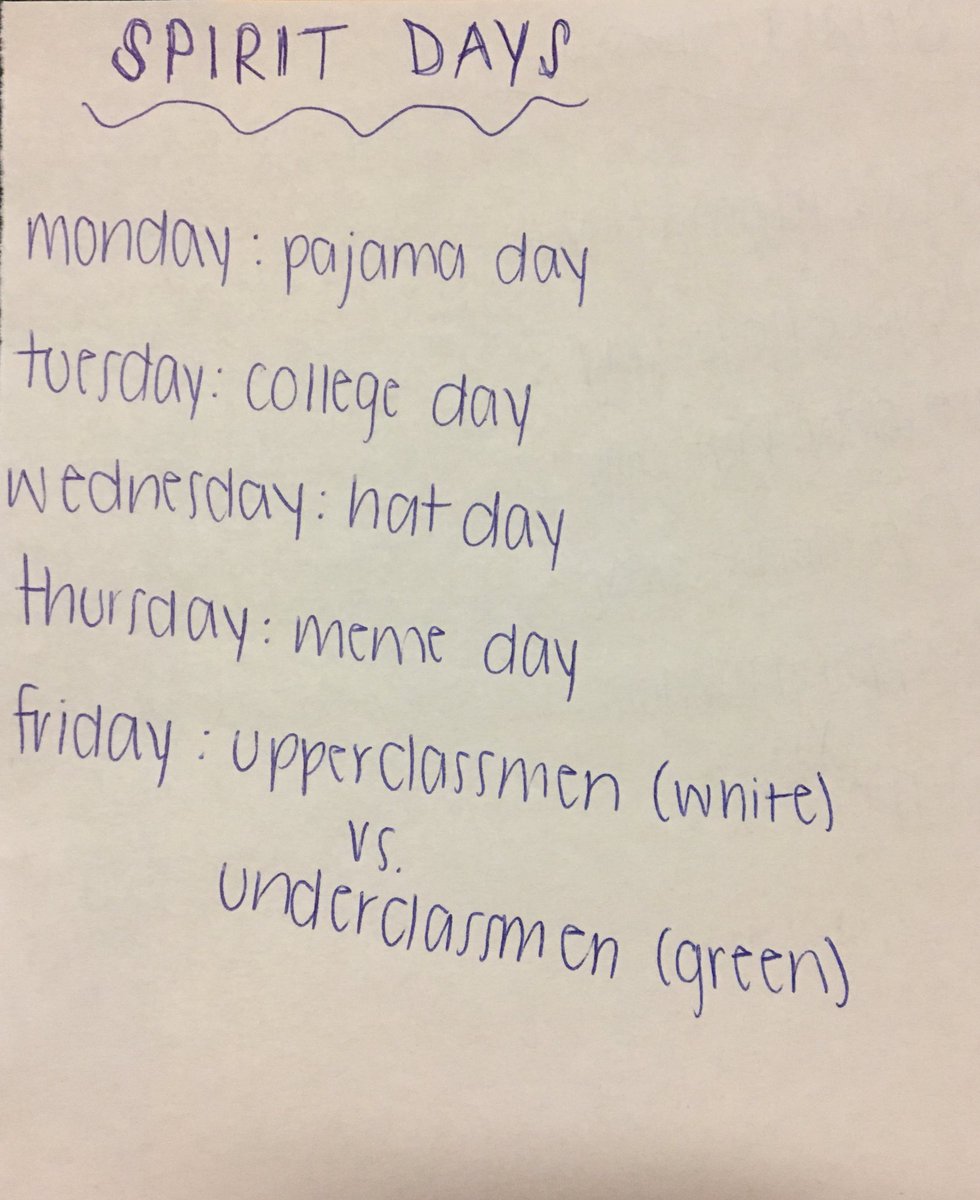 JenisonStudCo's tweet image. Last spirit week of the year!! make it count😁