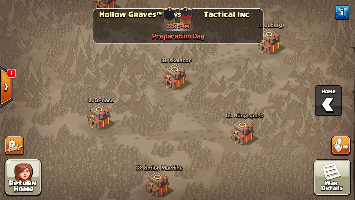 RedThornCoC's tweet photo. Another successful hunt! ๐ Good luck @Tactical_Inc !! ๐๐ป #WarHG https://t.co/RDObpY3Uyk