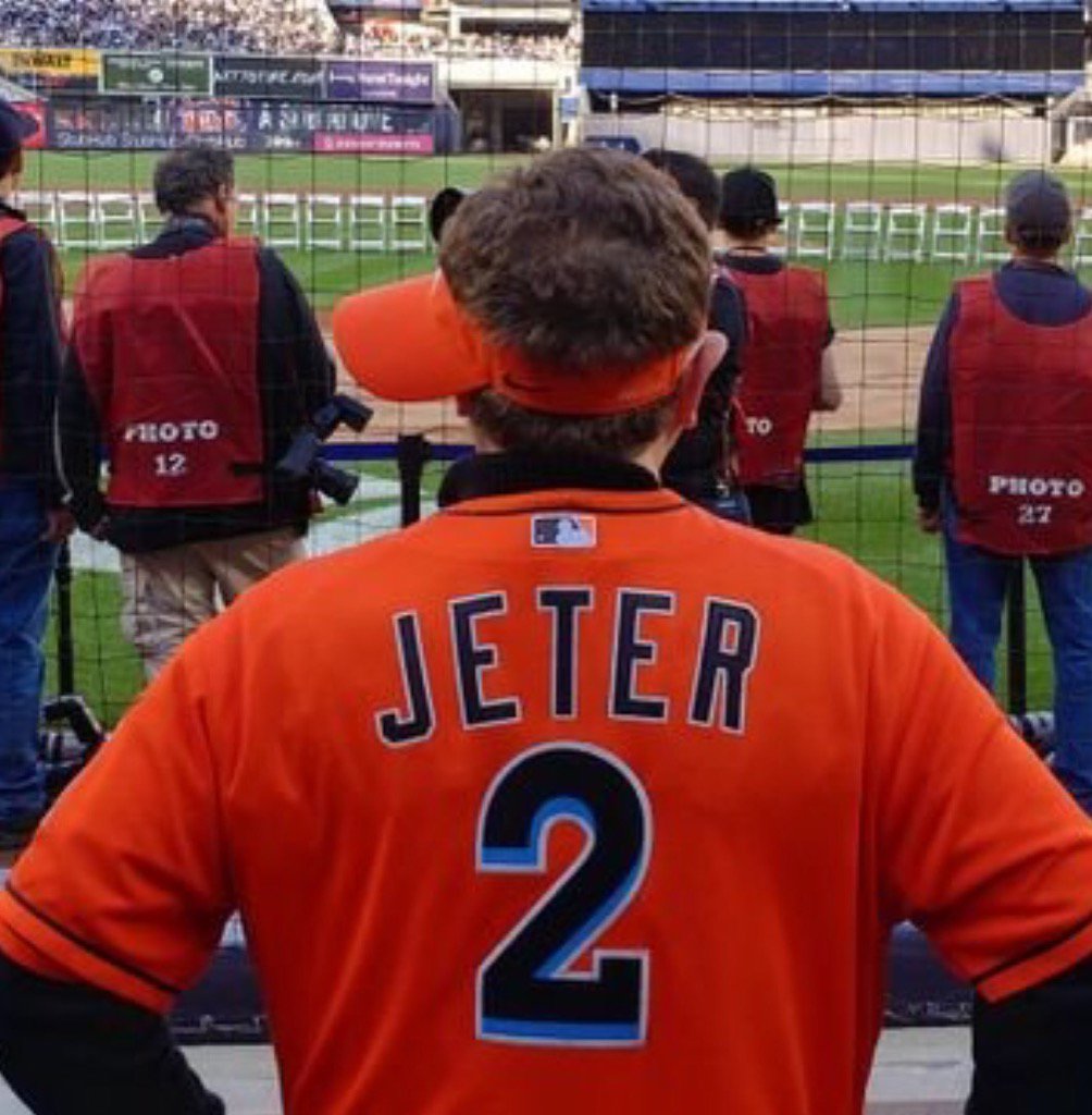 who is the guy with the marlins jersey