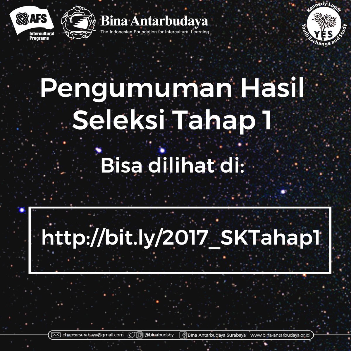 Selamat Pagi! Silahkan melihat nomor - nomor peserta yang lolos pada link yang ada pada gambar dan informasi mengenai seleksi tahap 2.