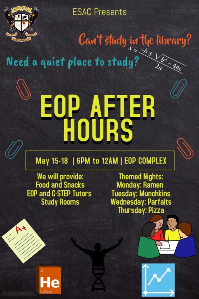 ESAC1968_'s tweet photo. #WeGotYou with a quiet space AND snacks throughout the week! #ESAC 💛🖤 https://t.co/DzEtKzlZUG