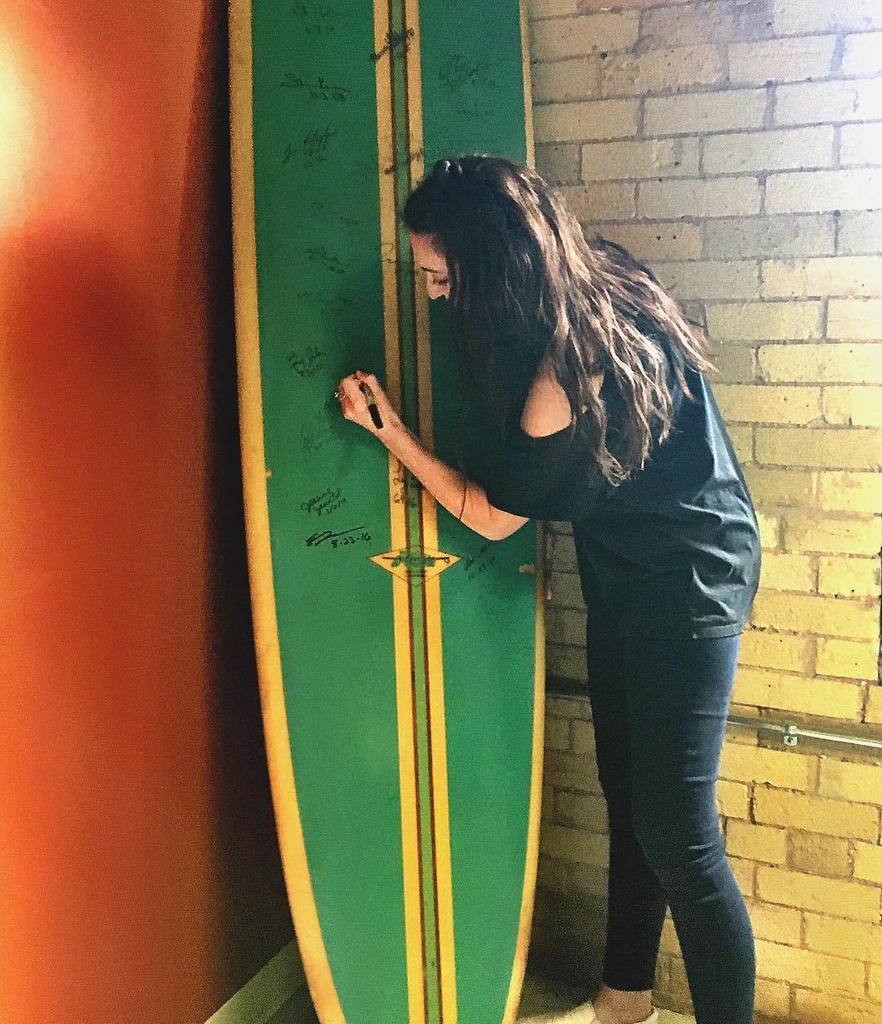 thirstyboy's tweet photo. Another signature on the board! Welcome Courtney! https://t.co/ynDoJWxd4a https://t.co/LdSjGAPXEe