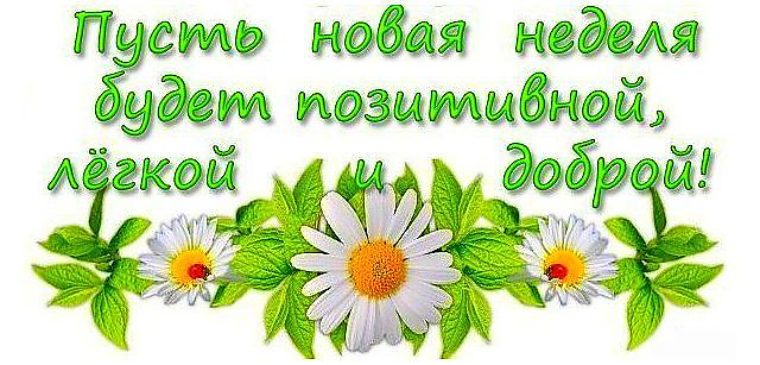 Картинки начало недели доброе утро