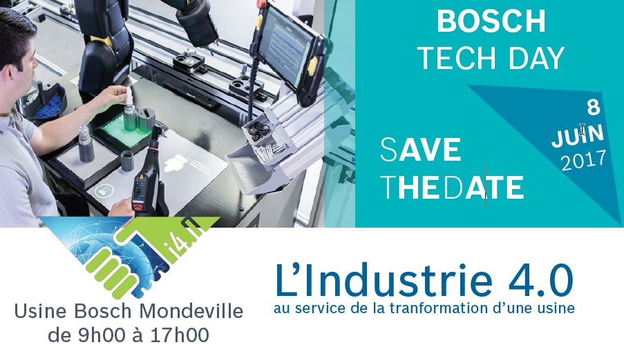 BoschFrance's tweet photo. La 2e édition de #Bosch Tech Day se tiendra le 8 juin sur le site de Mondeville de 9h à 17h #I40 inscription sur https://t.co/ViSs8a4GVH https://t.co/TP5QWwjJzG