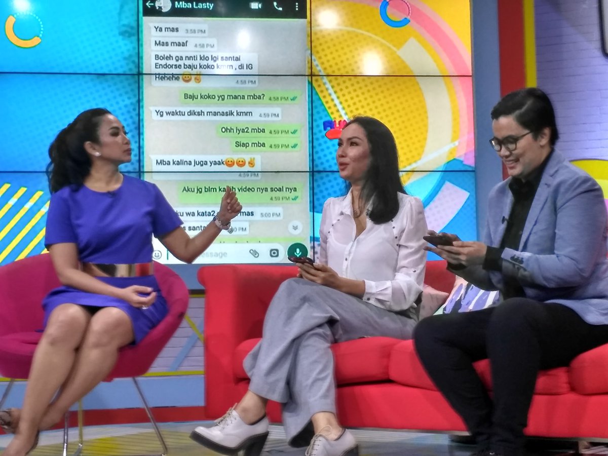 Yang membuat <a href="/kalinacorbuzier/">KalinaOcktaranny</a> kecewa dan kesal terhadap lasty karena perlakuan lasty terhadap jamaah yang tidak manusiawi 
<a href="/rumpi_ttv/">Rumpi (No Secret!)</a>