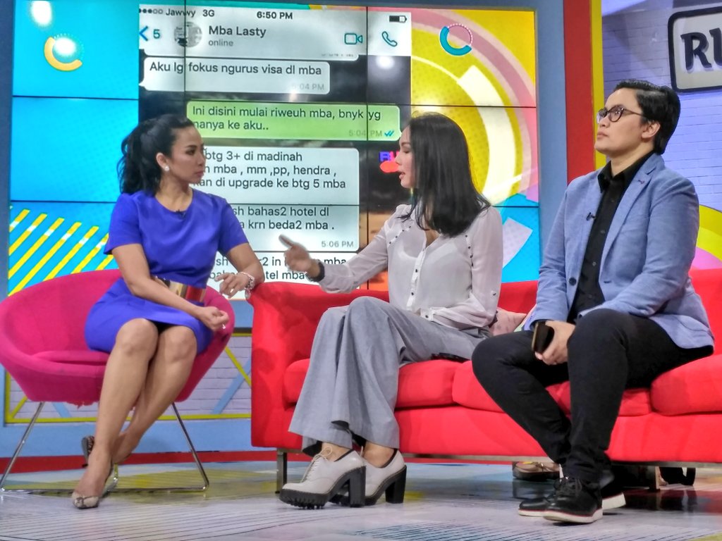 Klarifikasi <a href="/kalinacorbuzier/">KalinaOcktaranny</a> prihal kasus penipuan travel umroh.
<a href="/rumpi_ttv/">Rumpi (No Secret!)</a>