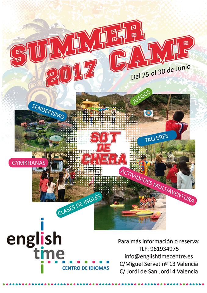 EnglishTime_es's tweet photo. Vente con nosotros a Sot de Chera. Summer camp con actividades multiaventura por 380 euros. Quieres aprender ingles jugando? https://t.co/2cGm9QiAu4