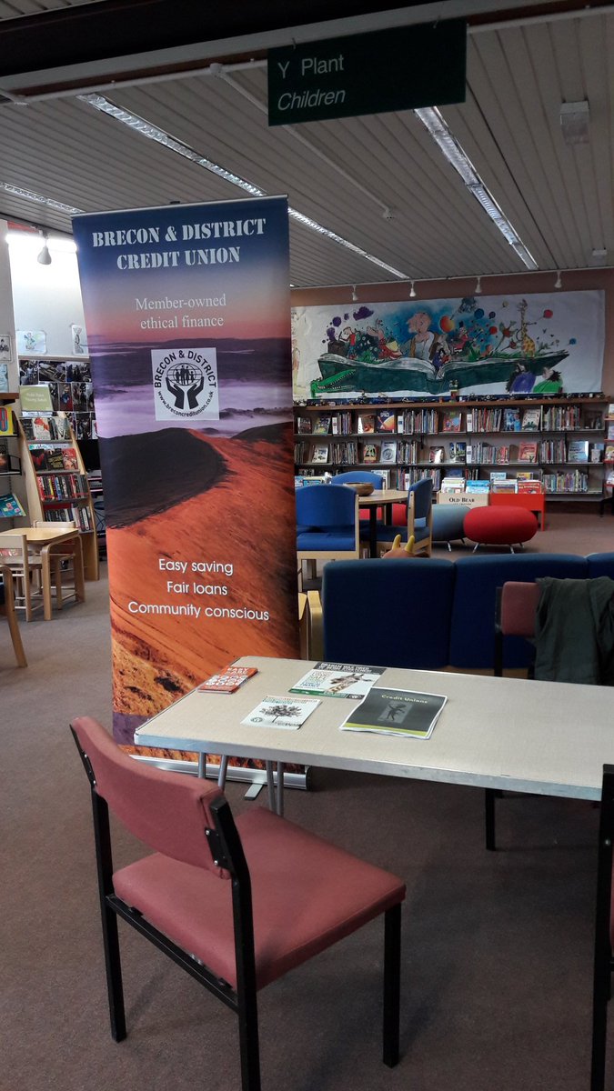 <a href="/BreconCredUnion/">Brecon Credit Union</a> at <a href="/BreconLibrary/">Brecon Library</a> today. <a href="/PowysCC/">Powys County Council</a> #brecon <a href="/BnRExpress/">Brecon & Radnor Express</a> Come find out more about Credit Unions, savings, loans and community.