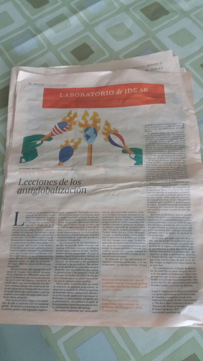 SchmittEsther's tweet photo. Congrats @stiglitzian 4article @elpais_espana Checkout #openaccess #platform 4 #new #econ #thinking @exploringecon &amp; https://t.co/1P9dXSGg1R https://t.co/MTuuJyu5AJ