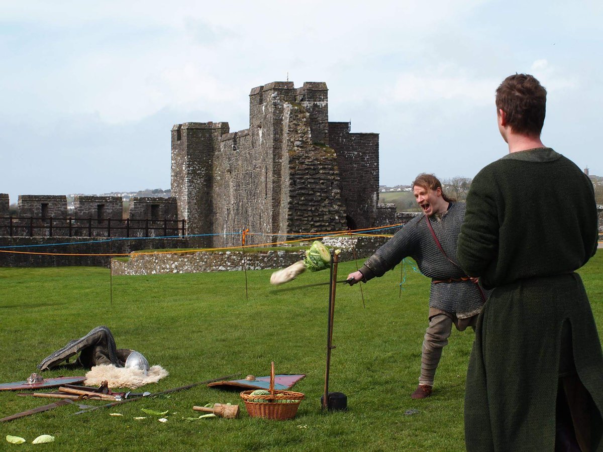 LandskerRA's tweet photo. Our warriors get to play with some live weapons! These things are sharp! 
Want to get involved? Get in touch! #pembrokeshire #Warriors https://t.co/lY32anHZ0C