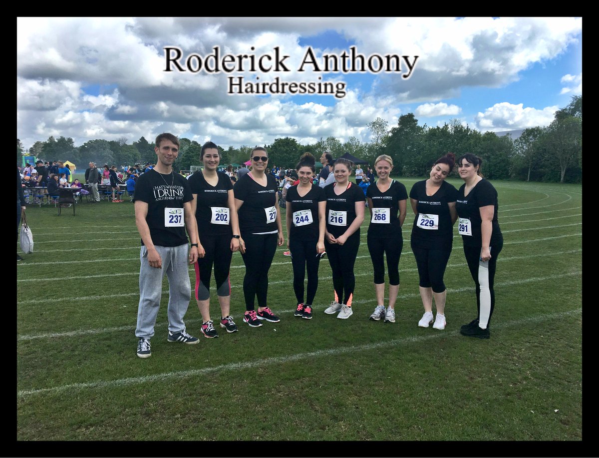 roderickanthair's tweet photo. Congratulations &amp; very well done to the Roderick Anthony Hairdressing team members  who completed the Park House Charity 5K run on 14th May! https://t.co/as7n1EyDqt