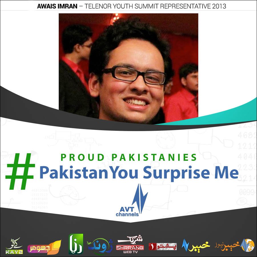 PashtoBuzz's tweet photo. Awais Imran represented Pakistan in the Telenor Youth Summit in 2013
 #Pakistanyousurpriseme #AvtChannels #Kay2TV #AvtKhyber https://t.co/OMONZ54TfO