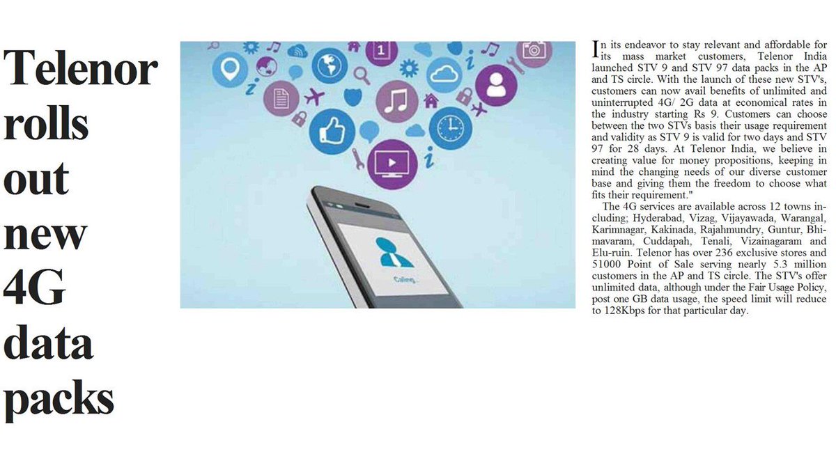 rising4right's tweet photo. @TelenorIndia rolls out new 4G data packs in AP&amp;Telangana. @hansindia https://t.co/qvEFjJ8IYC