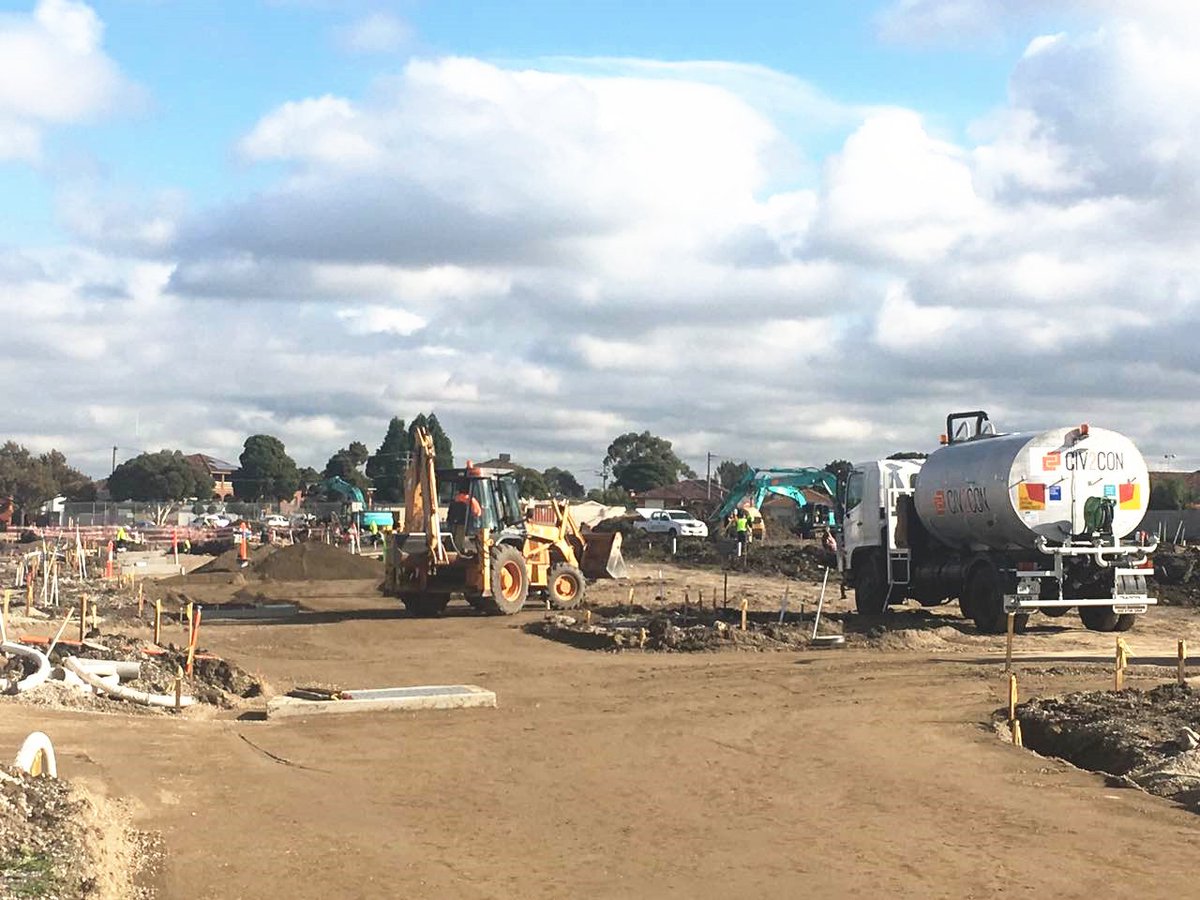 goldfieldgroup's tweet photo. Lalor Park civil works ongoing (estimating to complete in June). #lalor #lalorpark #melbourneproperty #realestate #property https://t.co/n0lkTmLkSK