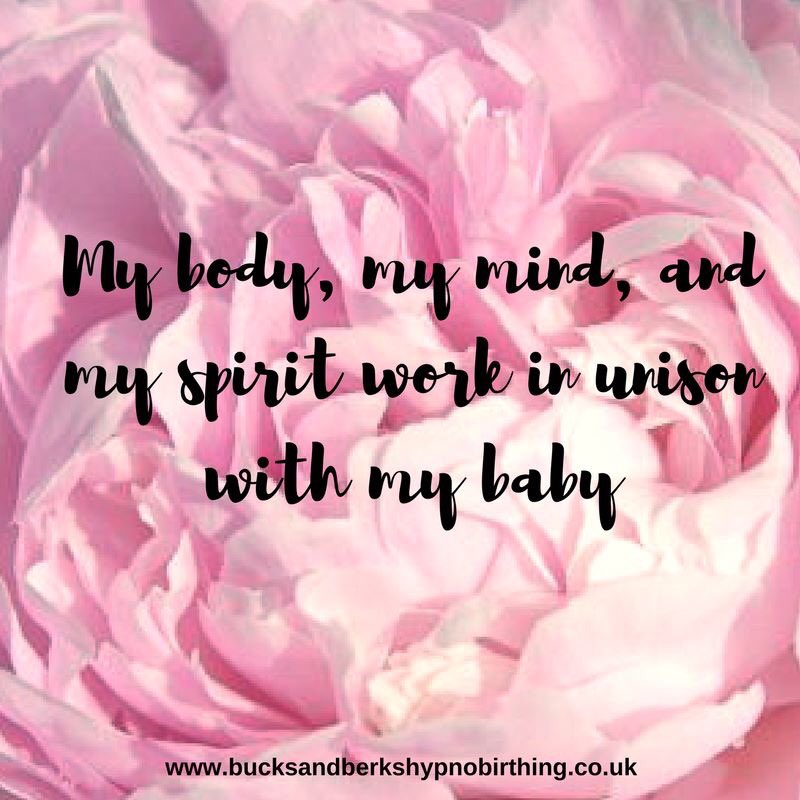 Mumday Mantra: The body follows where the mind leads Lead your body during labour into relaxation by having a calm mind. #Hypnobirthing