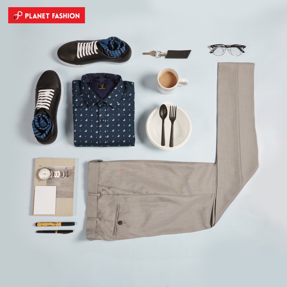 MyPlanetFashion's tweet photo. #SmartFormals on your mind? Wear a #microprint shirt with #greytrousers and #leather #sneakers for a dashing look.

https://t.co/PdEZelgyUC https://t.co/65gsqApyQw