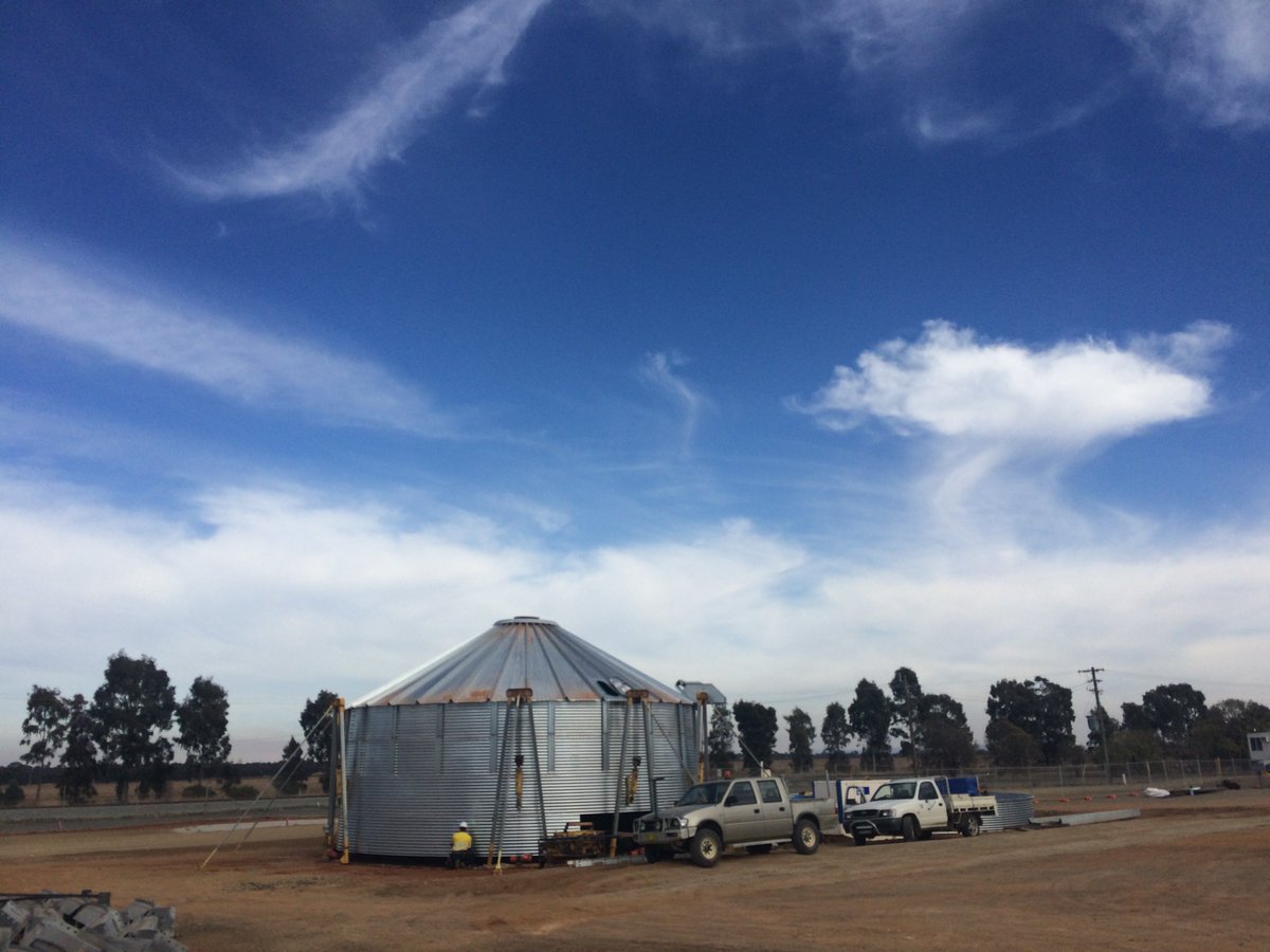 Our Ardlethan rail bins are well under way.  Thanks @KotzurPtyLtd! #ausag