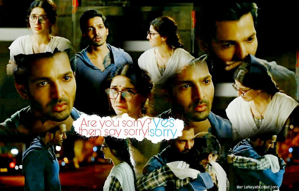 #SanamTeriKasam @harsha_actor <a href="/MawraHocane/">MAWRA</a> 
Are you sorry? Yes
Then say sorry! SORRY